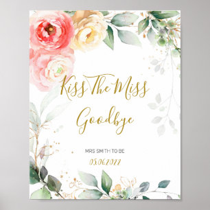 Kiss The Miss Goodbye, Hens Party Kiss The Miss Poster