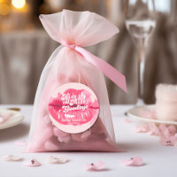 Kiss the miss goodbye Retro pink lips Sticker