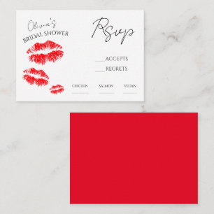 Kiss the miss goodbye rsvp card