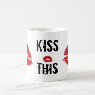 kiss this lipstick coffee mug