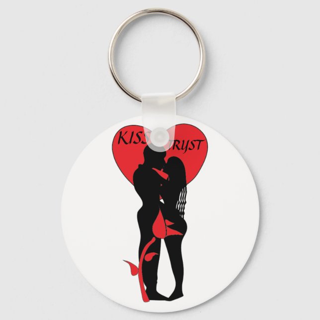 KISS TRYST KEYCHAIN (Front)