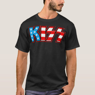 KISS  USA Logo  T-Shirt