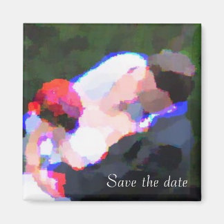 Kiss WaterColor, Save the date Magnet