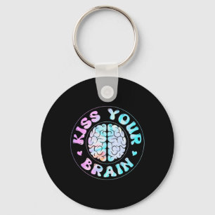 Kiss Your Brain Cute Teacher Appreciation Back To  Key Ring