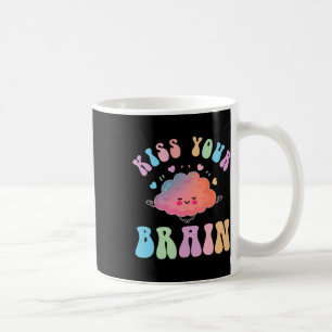 Kiss Your Brain Retro Autism Awareness Special Edu Coffee Mug