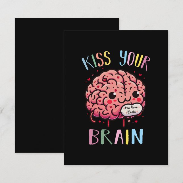 Kiss Your Brain Teacher Enclosure Card (Front/Back)