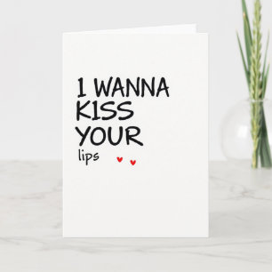 Kiss Your Lips Love Card