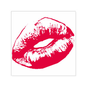 Kissable Lips Lipstick Self-inking Stamp