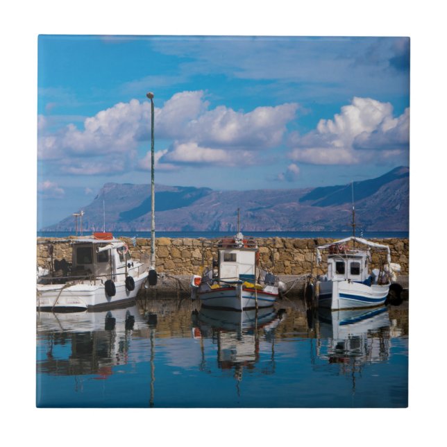 Kissamos Old Port Tile (Front)