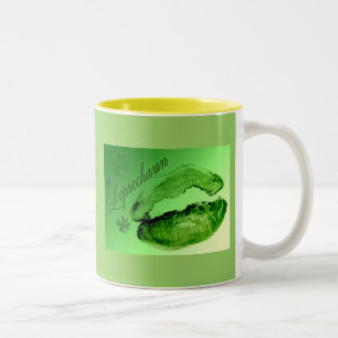 Kissed By A Leprechaun Two-Tone Coffee Mug