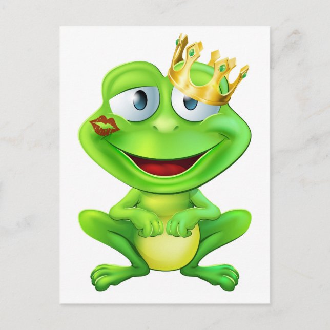 Kissed frog prince postcard (Front)