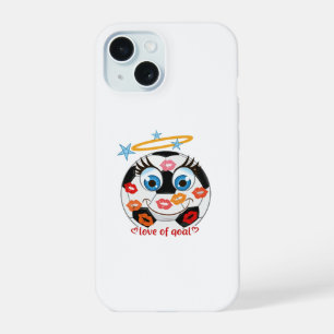 Kissed Soccer Ball Mascot iPhone 15 Case
