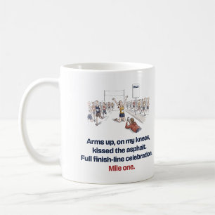 Kissed the Asphalt at Mile One Funny Runner Mug