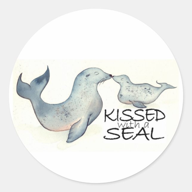 Kissed with a Seal Stickers (Front)