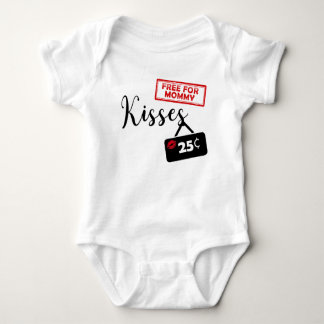 Kisses 25 Cent Free For Mummy Baby Bodysuit