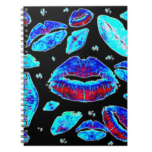 Kisses All Over (Blue) Notebook