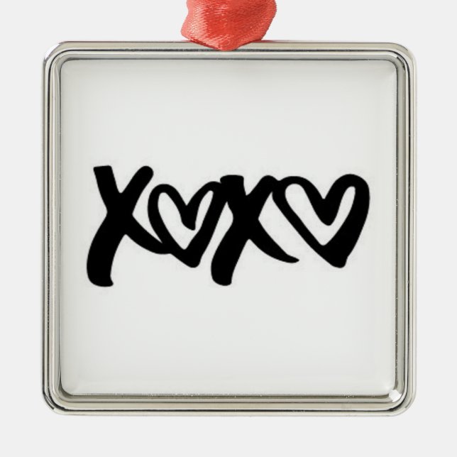 ***KISSES AND HUGS*** CHRISTMAS LOVE ORNAMENT (Front)