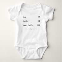 Kisses & Cuddles Funny Baby Mum Saying