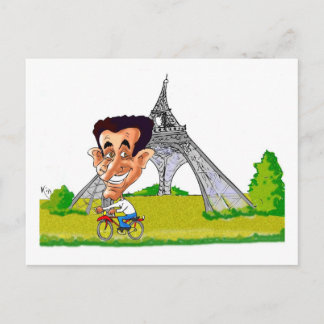 Kisses from France SARKOZY Postcard