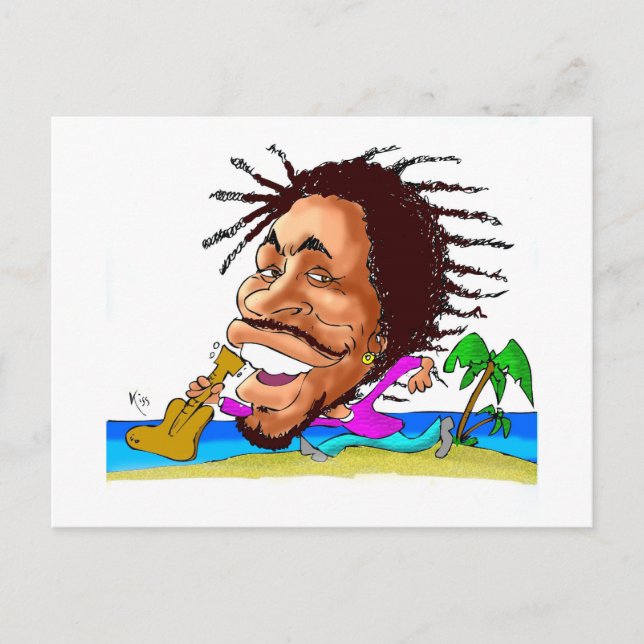 Kisses from Jamaica BOB Postcard (Front)