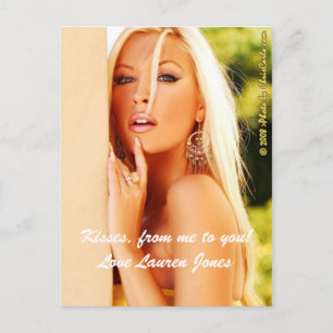 Kisses, from me to you! Love Lauren Jones Postcard