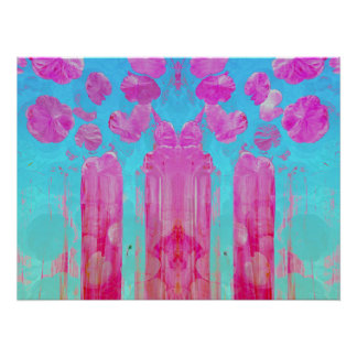 Kisses in pink poster