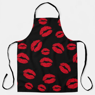 Kisses on Black Apron
