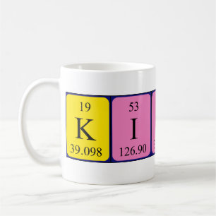 Kisses periodic table name mug
