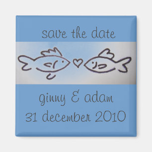 kissfish save the date magnet