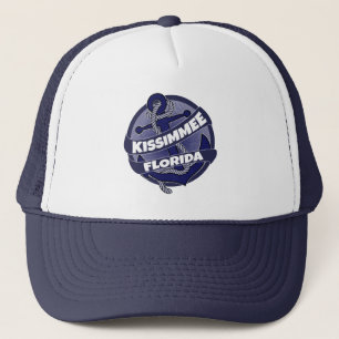 Kissimmee Florida anchor swirl trucker hat