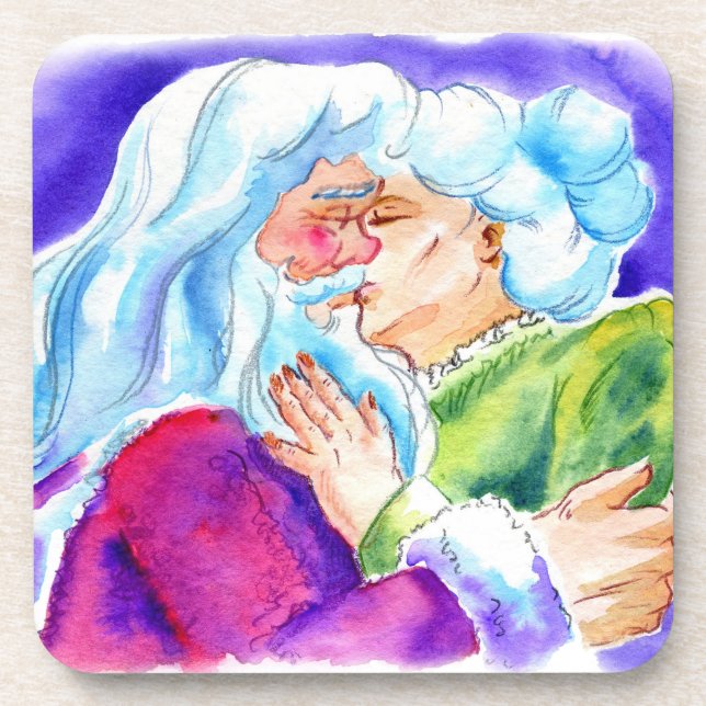 Kissin' Clauses Coaster (Front)