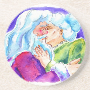 Kissin' Clauses Coaster