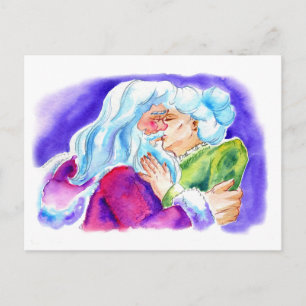 Kissin' Clauses Postcard