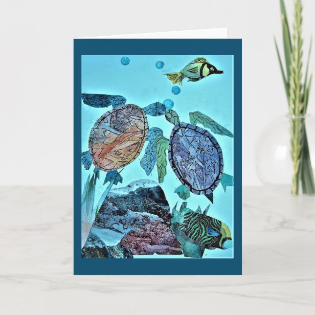 Kiss'in Seaturtles Card (Front)