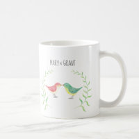 Kissing Birds Cute Woodland Love Birds custom name