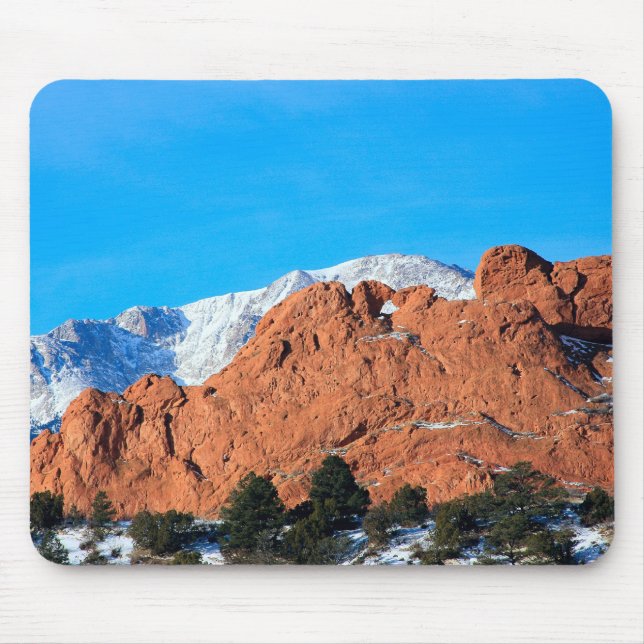 Kissing Camels in Garden of the Gods Park Mouse Pad (Front)