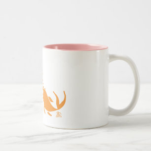 KISSING CARP Two-Tone COFFEE MUG