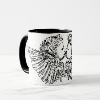 KISSING CHERUBS COFFEE MUG
