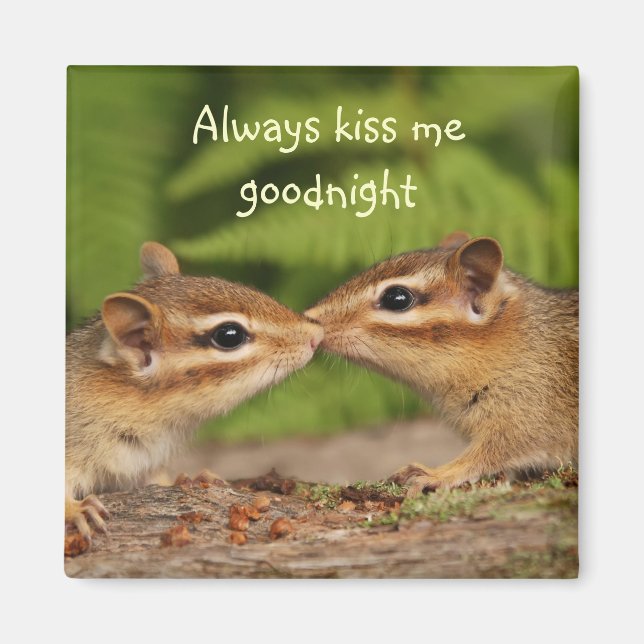 Kissing Chipmunks Magnet (Front)