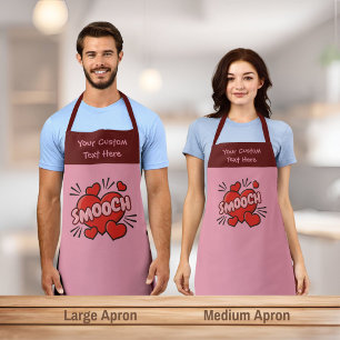 Kissing Comic Sound Effect Apron