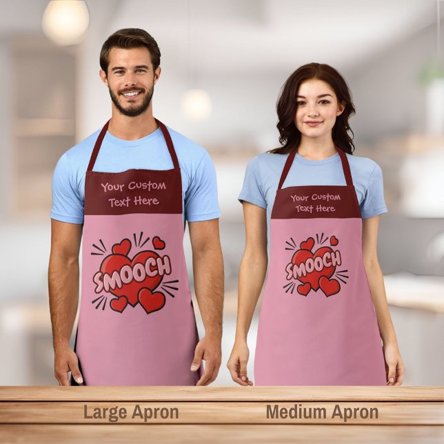 Kissing Comic Sound Effect Apron (Creator Uploaded)
