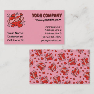 Kissing Comic Sound Effect Business Card