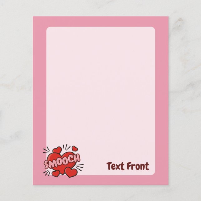 Kissing Comic Sound Effect Flyer (Front)