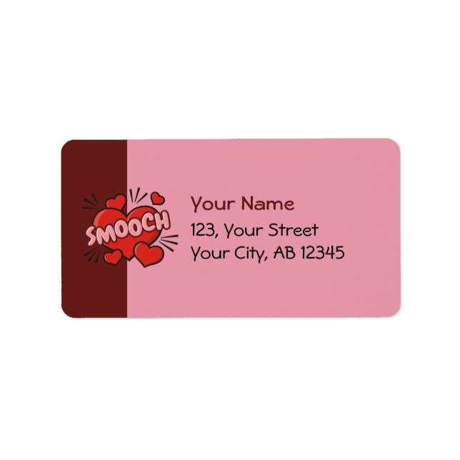 Kissing Comic Sound Effect Label (Front)