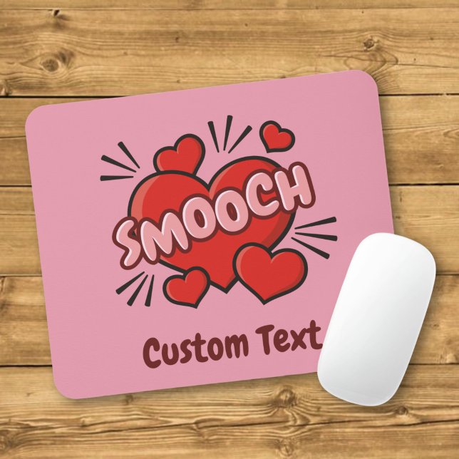 Kissing Comic Sound Effect Mouse Pad (Creator Uploaded)