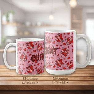 Kissing Comic Sound Effect Pattern Coffee Mug