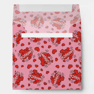 Kissing Comic Sound Effect Pattern Envelope