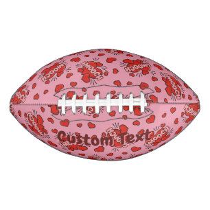 Kissing Comic Sound Effect Pattern Football