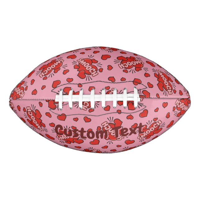 Kissing Comic Sound Effect Pattern Football (Front)