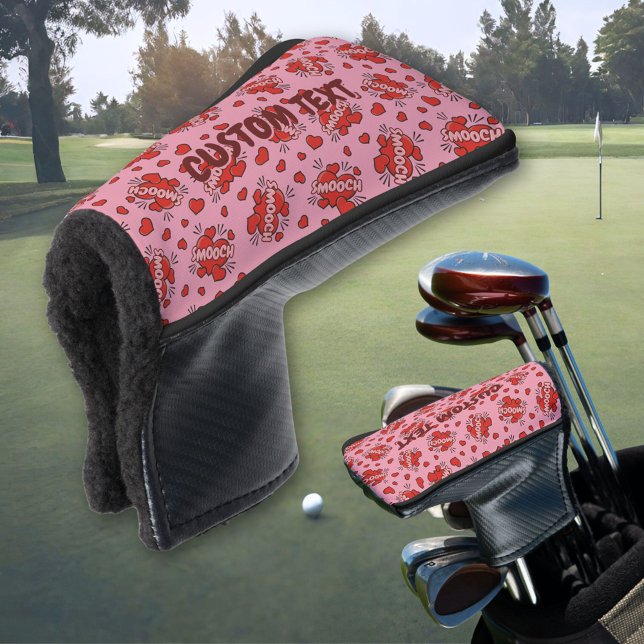 Kissing Comic Sound Effect Pattern Golf Head Cover (Creator Uploaded)